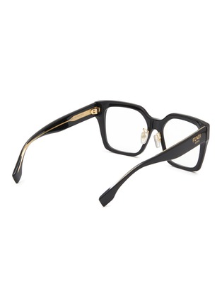 Figure View - Click To Enlarge - FENDI - Fendi Roma Acetate Square Optical Glasses