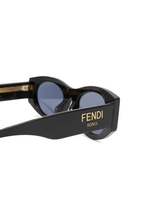 Detail View - Click To Enlarge - FENDI - Fendi Roma Oval Acetate Sunglasses