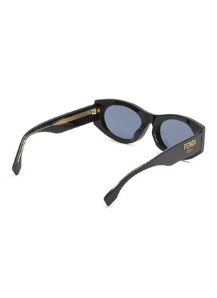 Figure View - Click To Enlarge - FENDI - Fendi Roma Oval Acetate Sunglasses