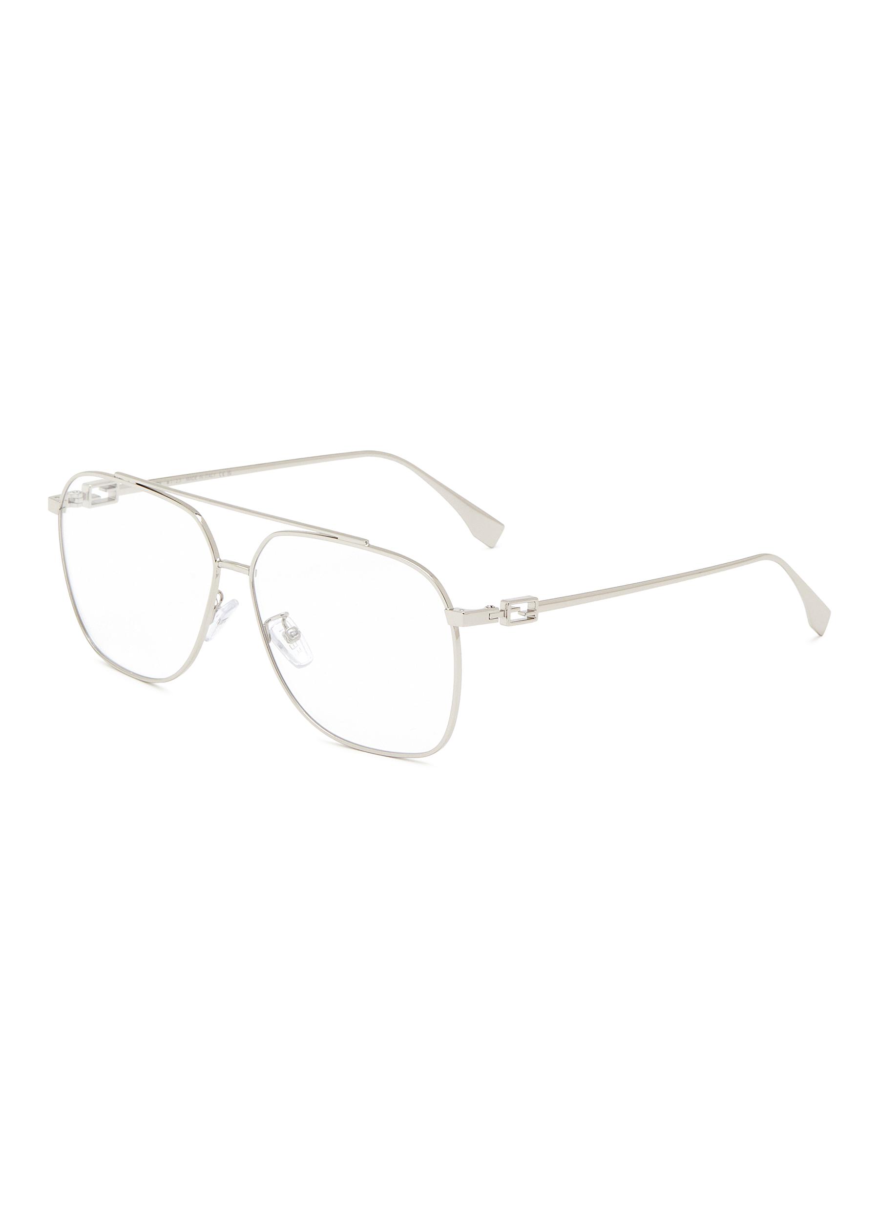 fendi clear frame glasses