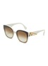 Main View - Click To Enlarge - FENDI - Acetate Soft Cat Eye Sunglasses