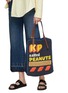 Figure View - Click To Enlarge - ANYA HINDMARCH - KP Peanuts Raffia Tote Bag