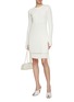 Figure View - Click To Enlarge - HELMUT LANG - Bead Embellished Ribbed MIni Dress
