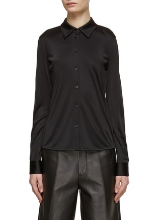 Main View - Click To Enlarge - HELMUT LANG - Fluid Button Up Shirt
