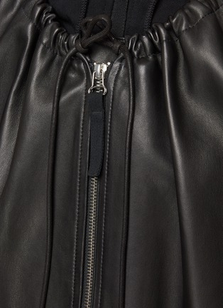  - HELMUT LANG - Ruched Leather Jacket