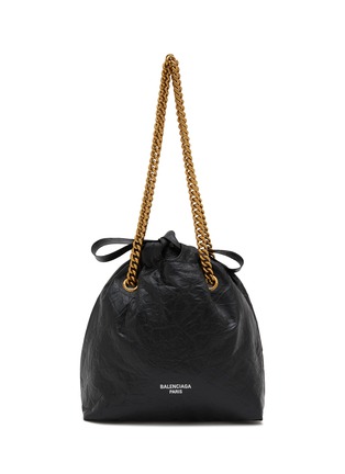 Main View - Click To Enlarge - BALENCIAGA - Small Crush Leather Tote Bag