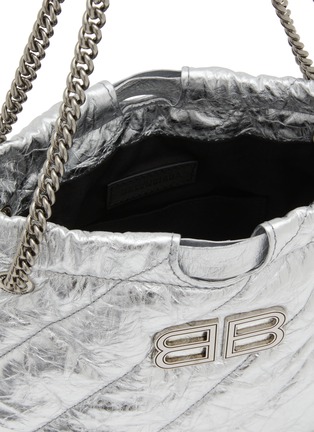 Detail View - Click To Enlarge - BALENCIAGA - XS Crush Leather Tote Bag