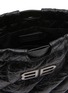 Detail View - Click To Enlarge - BALENCIAGA - XS Crush Leather Tote Bag
