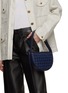 Figure View - Click To Enlarge - BOTTEGA VENETA - Sunrise Denim Leather Shoulder Bag
