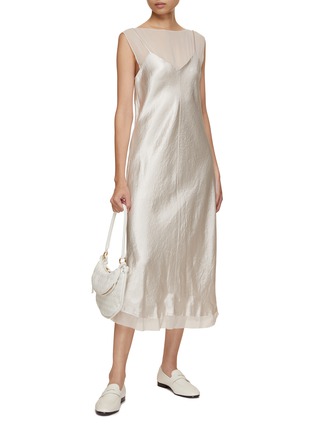 Figure View - Click To Enlarge - VINCE - Chiffon Layered Slip Dress