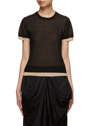 Main View - Click To Enlarge - VINCE - Double Layered T-Shirt