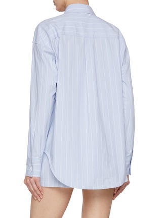 Back View - Click To Enlarge - GOOD AMERICAN - Oversized Stripe Shirt