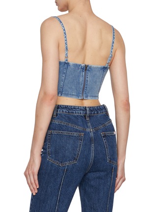 Back View - Click To Enlarge - GOOD AMERICAN - Sculpt Denim Bustier