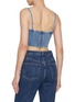 Back View - Click To Enlarge - GOOD AMERICAN - Sculpt Denim Bustier