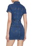 Back View - Click To Enlarge - GOOD AMERICAN - Fit for Success Medium Washed Mini Denim Dress