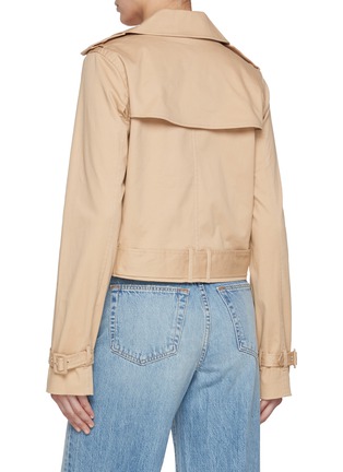Back View - Click To Enlarge - GOOD AMERICAN - Chino Cropped Trench Coat