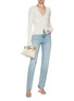 Figure View - Click To Enlarge - GOOD AMERICAN - Good Icon Light Washed Jeans