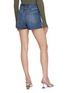 Back View - Click To Enlarge - GOOD AMERICAN - Good Curve Medium Washed Denim Shorts