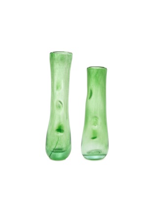  - COMPLETEDWORKS - Recycled Glass Vase Set Of 2 — Leaf Green