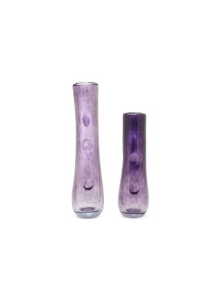 Main View - Click To Enlarge - COMPLETEDWORKS - Recycled Glass Vase Set of 2 — Lilac