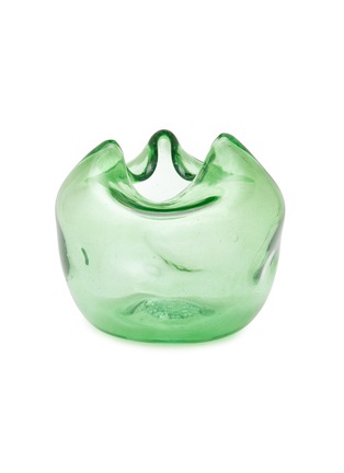 Main View - Click To Enlarge - COMPLETEDWORKS - Medium Recycled Glass Vase — Leaf Green