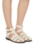 Figure View - Click To Enlarge - SAM EDELMAN - Fisherman Leather Sandals