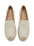 Detail View - Click To Enlarge - SAM EDELMAN - Kai Espadrilles Leather Flat Loafers
