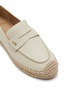Detail View - Click To Enlarge - SAM EDELMAN - Kai Espadrilles Leather Flat Loafers
