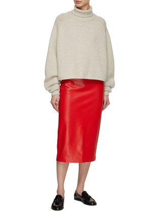 Figure View - Click To Enlarge - THE ROW - Bartellette Leather Pencil Skirt