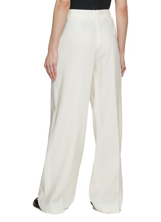 Back View - Click To Enlarge - THE ROW - Antone Wide Leg Linen Pants