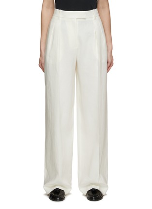 Main View - Click To Enlarge - THE ROW - Antone Wide Leg Linen Pants