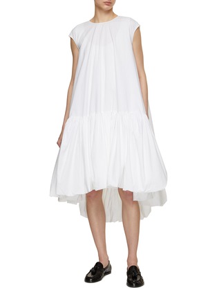 Figure View - Click To Enlarge - THE ROW - Tadao Gathered Cotton Poplin Dress