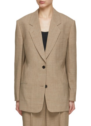 Main View - Click To Enlarge - THE ROW - Slouchy Shoulder Single Breasted Blazer