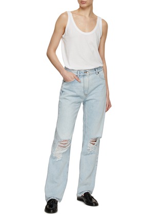Figure View - Click To Enlarge - THE ROW - Burty Distressed Jeans