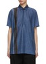 Main View - Click To Enlarge - THE ROW - Eddie Striped Linen Polo Top