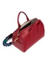 Detail View - Click To Enlarge - ANYA HINDMARCH - 'Vere Barrel' lasercut link strap leather bag