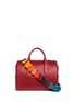 Main View - Click To Enlarge - ANYA HINDMARCH - 'Vere Barrel' lasercut link strap leather bag