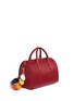 Figure View - Click To Enlarge - ANYA HINDMARCH - 'Vere Barrel' lasercut link strap leather bag