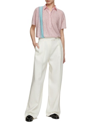 Figure View - Click To Enlarge - THE ROW - Eddie Striped Linen Polo Top