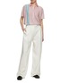 Figure View - Click To Enlarge - THE ROW - Eddie Striped Linen Polo Top