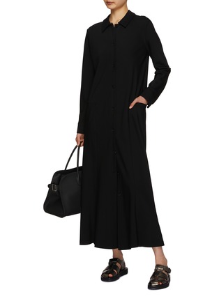 Figure View - Click To Enlarge - THE ROW - Myra Wool Shirt Dress