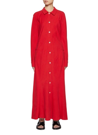 Main View - Click To Enlarge - THE ROW - Myra Silk Shirt Dress