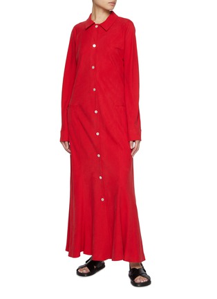 Figure View - Click To Enlarge - THE ROW - Myra Silk Shirt Dress
