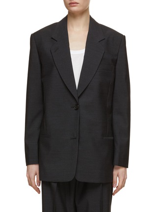 Main View - Click To Enlarge - THE ROW - Slouchy Shoulder Single Breasted Blazer