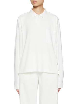 Main View - Click To Enlarge - THE ROW - Wrenley Cotton Polo Top