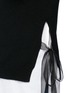 Detail View - Click To Enlarge - VALENTINO GARAVANI - Silk organza ribbon cashmere sweater