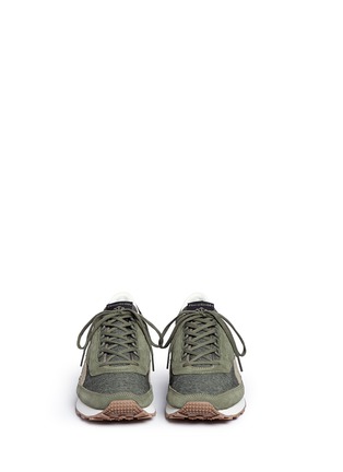 Front View - Click To Enlarge - REEBOK - 'Aztec Heathered' suede trim sneakers