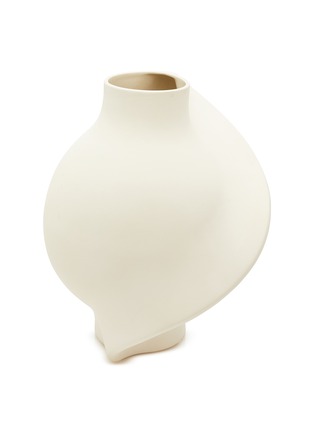 Main View - Click To Enlarge - LOUISE ROE - Pirout Vase 02 — Raw White