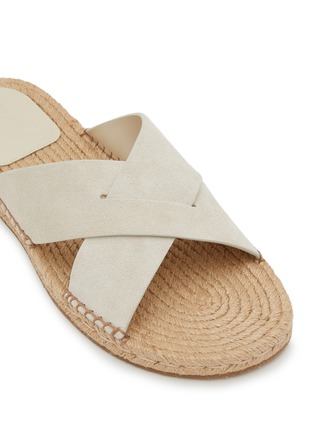 Detail View - Click To Enlarge - ERMENEGILDO ZEGNA - Panarea Suede Espadrilles Sandals