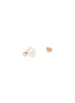 Detail View - Click To Enlarge - YOKO LONDON - Classic Diamond Cultured Pearl 18K Rose Gold Stud Earrings